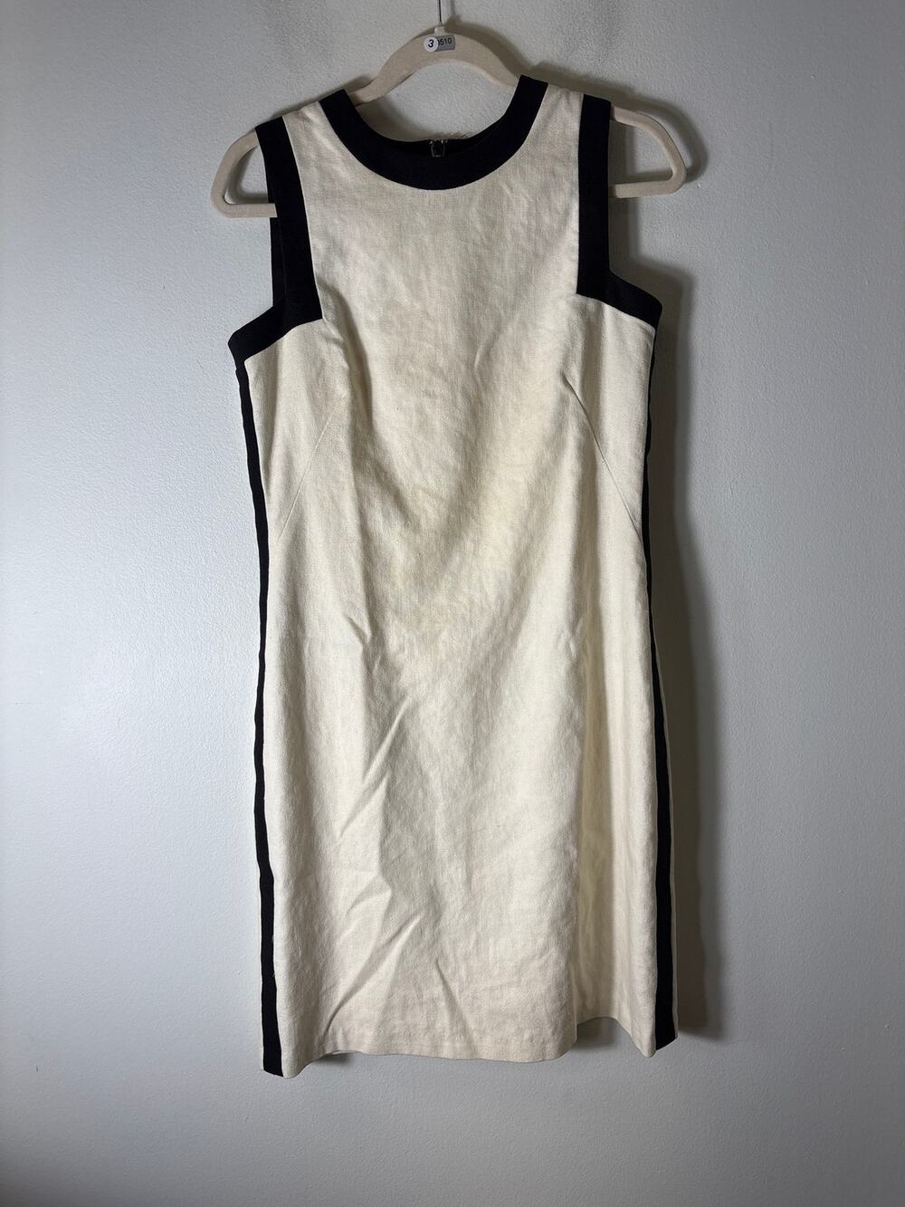 Ralph Lauren Cream With Black Trim Dress Sz 6